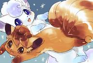 amount:pair body-type:feral fluffified species:alolan-vulpix species:vulpix style:kawaii // 1280x865 // 296KB