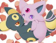 affection amount:pair atmosphere:valentines-day body-type:feral body-type:slightly-chubby cheek-rub cuddling forehead-gem pressing-same-body-part-against-each-other series:eeveelutions series:pokemon species:espeon species:umbreon style:outline // 2337x1791 // 246KB