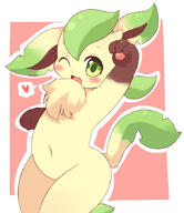 amount:solo body-type:semi-anthro body-type:slightly-chubby body-type:slim series:eeveelutions series:pokemon species:leafeon style:outline // 588x682 // 80KB
