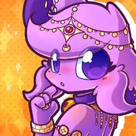 amount:solo atmosphere:regal bell-collar body-type:anthro body-type:semi-anthro collar forehead-gem hall-of-fame:bronze necklace paw-on-mouth series:eeveelutions series:pokemon species:espeon style:contrasting-colors style:dithering style:icon style:kemono // 900x900 // 107KB