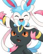 amount:pair body-type:feral series:eeveelutions series:pokemon species:shiny-pokemon species:sylveon species:umbreon // 1600x2013 // 816KB