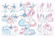 affection amount:pair body-type:feral cuddling series:eeveelutions series:pokemon species:sylveon species:vaporeon // 2400x1600 // 2.5MB