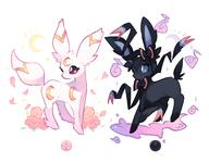 amount:pair body-type:feral series:eeveelutions series:pokemon species:sylveon species:umbreon // 1975x1540 // 812KB