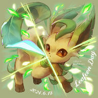 amount:solo atmosphere:powerful body-type:feral series:eeveelutions series:pokemon species:leafeon // 1000x1000 // 711KB
