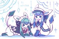 amount:pair body-type:feral maid outfit sailor series:eeveelutions series:pokemon species:glaceon species:shiny-pokemon style:girly style:pastel-colors // 2048x1334 // 259KB