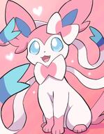 amount:solo body-type:feral series:eeveelutions series:pokemon species:sylveon style:girly style:one-color style:pink // 1000x1285 // 125KB