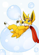 amount:solo atmosphere:bubbles body-type:feral goggles scarf series:eeveelutions series:pokemon species:jolteon // 850x1202 // 181KB