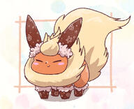 amount:solo body-type:feral series:eeveelutions series:pokemon species:flareon style:playful style:scribbles winter-clothes // 1200x975 // 1.2MB