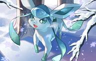 amount:solo atmosphere:snowy body-type:feral series:eeveelutions series:pokemon species:glaceon style:kawaii // 2160x1360 // 2.6MB