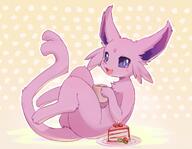 amount:solo body-type:semi-anthro cake coffee food forehead-gem series:eeveelutions series:pokemon species:espeon style:abstract-background sweets // 1333x1031 // 95KB