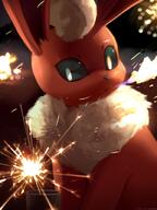 amount:solo atmosphere:night body-type:feral fireworks series:eeveelutions series:pokemon species:flareon style:realistic // 1200x1600 // 1.5MB