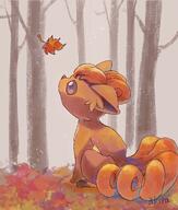 amount:solo atmosphere:autumn atmosphere:forest body-type:feral hall-of-fame:bronze series:eeveelutions series:pokemon species:flareon style:painted // 1700x2000 // 364KB