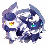 amount:pair body-type:semi-anthro species:meowstic // 3545x3487 // 1.1MB