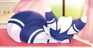 amount:solo atmosphere:home atmosphere:sunlight body-type:semi-anthro sleeping species:meowstic style:lineless style:playful // 1249x643 // 917KB