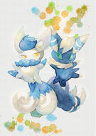 amount:pair body-type:semi-anthro species:meowstic style:watercolor // 1106x1571 // 346KB