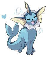 amount:solo atmosphere:bubbles body-type:feral happy series:eeveelutions series:pokemon species:vaporeon // 1044x1207 // 176KB