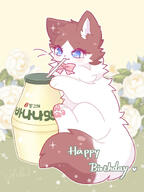 amount:solo atmosphere:cafe body-type:feral drink eating species:cat style:girly style:kawaii style:outline wearing-bow // 1200x1600 // 227KB