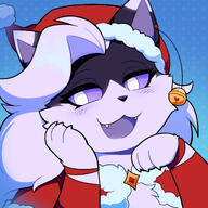 amount:solo bell body-type:feral body-type:semi-anthro christmas-clothing smug species:cat visual-teasing // 2000x2000 // 442KB