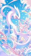 amount:pair atmosphere:anime atmosphere:fantasy body-type:feral series:eeveelutions series:pokemon species:lugia species:sylveon style:girly style:pastel-colors // 1148x2048 // 424KB