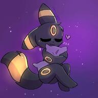 amount:solo body-type:feral pillow series:eeveelutions series:pokemon sleeping species:umbreon style:dithering style:glow // 894x894 // 589KB