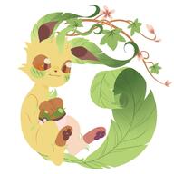 amount:solo body-type:feral series:eeveelutions series:pokemon species:leafeon style:lineless // 2048x2048 // 1.8MB