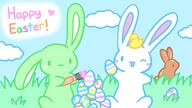 amount:pair artist:kinen atmosphere:easter body-type:semi-anthro character:abushu character:kune chocolate easter-egg paintbrush series:abushu-the-bunny species:bunny style:pastel-colors style:playful // 1920x1080 // 450KB