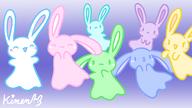 amount:multiple artist:kinen atmosphere:ghostly atmosphere:halloween body-type:semi-anthro character:abushu character:danu character:isa character:kune character:lima character:tuyu character:zuwa series:abushu-the-bunny species:bunny style:pastel-colors style:playful // 1920x1080 // 483KB
