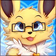 amount:solo blep body-type:feral glasses necklace nerdy series:eeveelutions series:pokemon species:jolteon style:contrasting-colors style:icon style:outline style:playful // 1500x1500 // 2.0MB