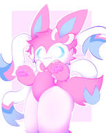 amount:solo body-type:anthro body-type:semi-anthro series:eeveelutions series:pokemon species:sylveon style:kemono swimwear // 2000x2500 // 1.3MB