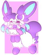 amount:solo body-type:feral glasses nerdy oc series:eeveelutions series:pokemon species:sylveon style:playful tagme // 939x1203 // 373KB