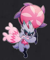 amount:solo body-type:anthro series:pokemon species:floragato species:fusion species:tinkaton // 1671x2000 // 582KB