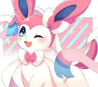 amount:solo body-type:feral series:eeveelutions series:pokemon species:sylveon style:girly style:pastel-colors style:sparkly // 3270x2894 // 3.3MB