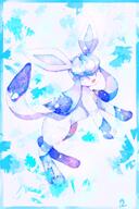 amount:solo body-type:feral series:eeveelutions series:pokemon species:glaceon style:blue style:border style:watercolor // 1200x1800 // 264KB