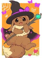 amount:solo atmosphere:halloween body-type:feral cloak series:pokemon species:eevee // 1478x2048 // 226KB