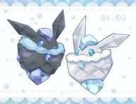 amount:pair atmosphere:fancy body-type:blob species:carbink species:shiny-pokemon style:blue style:kawaii // 1200x921 // 698KB