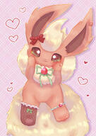 amount:solo body-type:feral series:eeveelutions series:pokemon species:flareon style:girly style:one-color style:pink style:sparkly wearing-bow // 849x1200 // 912KB