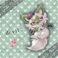 amount:solo atmosphere:frilly-background body-type:feral feminine flower species:sprigatito style:detailed-pattern style:girly style:outline wearing-flower // 1200x1200 // 1.8MB