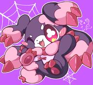 amount:solo body-type:semi-anthro species:spider style:kawaii style:outline wink // 1200x1100 // 567KB