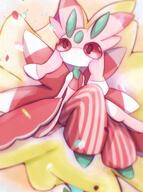 amount:solo atmosphere:flowers body-type:anthro body-type:semi-anthro flower species:lurantis style:intentional-blur // 1530x2048 // 292KB