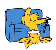 amount:solo body-type:feral character:speed couch series:eeveelution-squad series:eeveelutions series:pokemon sleeping species:jolteon // 771x689 // 177KB