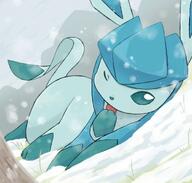 amount:solo atmosphere:snowy body-type:feral series:eeveelutions series:pokemon species:glaceon style:kawaii // 1000x953 // 55KB