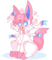 amount:solo body-type:feral heart-shape series:eeveelutions series:pokemon species:sylveon style:abstract-background style:girly style:one-color style:pink // 1739x2000 // 1.8MB