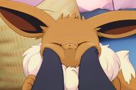 affection amount:pair body-type:feral cheek-rub pressing-same-body-part-against-each-other series:eeveelutions series:pokemon species:eevee species:umbreon style:kawaii // 2400x1600 // 2.7MB