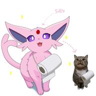 amount:solo body-type:feral forehead-gem series:eeveelutions series:pokemon silly species:cat species:espeon style:abstract-background toilet-paper // 1859x1859 // 114KB