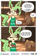 amount:pair apron atmosphere:kitchen body-type:semi-anthro comic series:eeveelutions series:pokemon species:eevee species:leafeon // 456x680 // 532KB