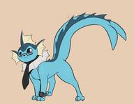 amount:solo body-type:feral glasses nerdy series:eeveelutions series:pokemon species:vaporeon style:dithering tie // 751x586 // 279KB