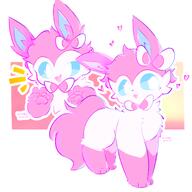 amount:solo body-type:feral fluffified series:eeveelutions series:pokemon species:sylveon style:girly style:playful // 2000x2000 // 1.3MB