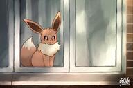 amount:solo atmosphere:sunlight atmosphere:town body-type:feral series:pokemon species:eevee // 1280x853 // 2.1MB