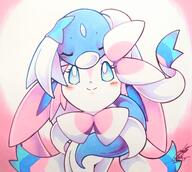 affection amount:pair body-type:feral cuddling hall-of-fame:bronze happy long-hair series:eeveelutions series:pokemon sleeping species:dratini species:sylveon style:pastel-colors style:playful // 2048x1830 // 4.4MB