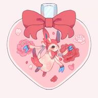 amount:solo atmosphere:flowers body-type:feral creature-in-liquid flower perfume series:eeveelutions series:pokemon species:sylveon // 1280x1280 // 70KB